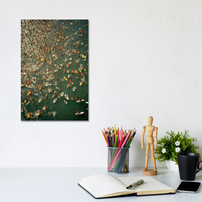 Surfers In The Summer In The Ocean by Michael Schauer - Gallery-Wrapped Canvas Giclée on Canvas