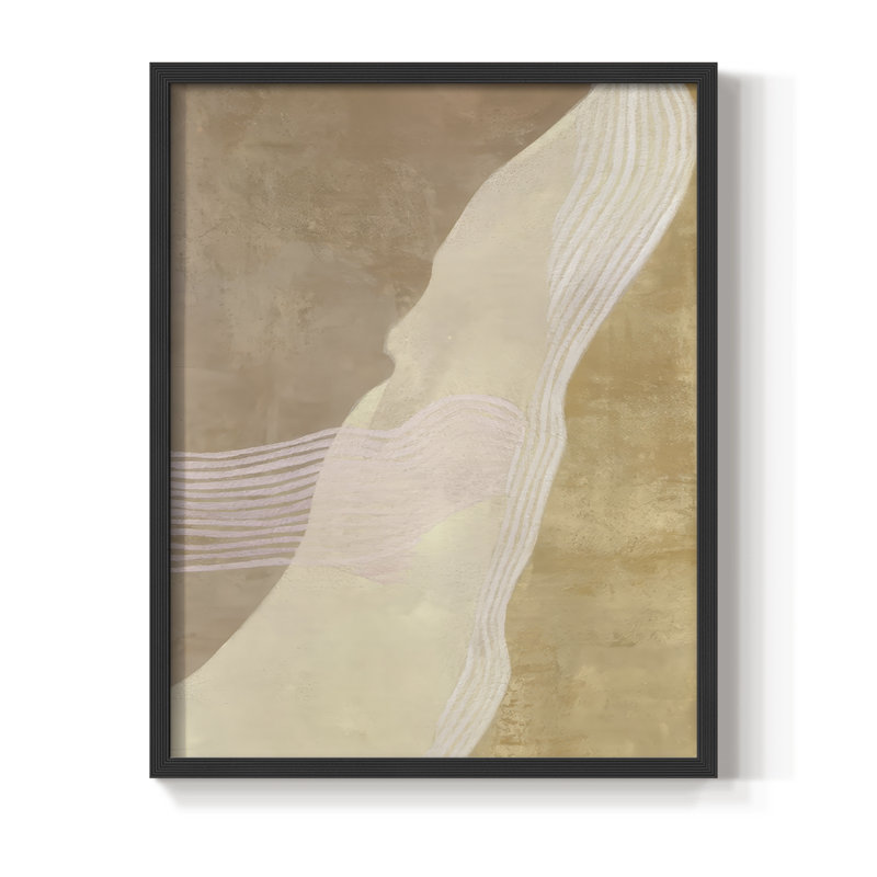 «Cradle II», reproduction encadrée - bois massif, H 11 po x l 9 po, Noir, noir, noir, noir
