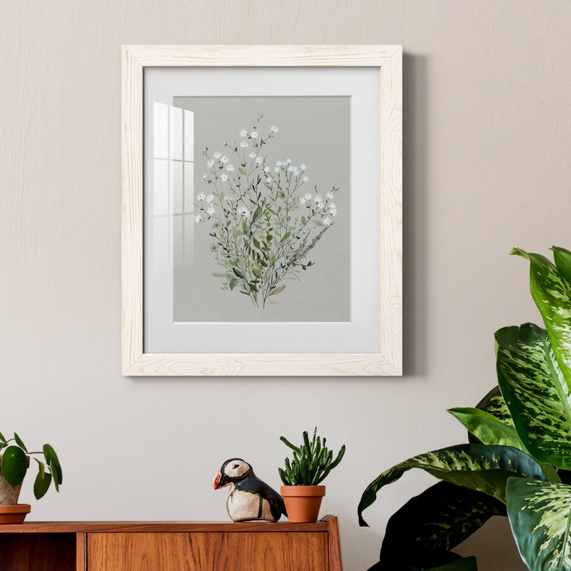 " Bouquet Of Grace II ", 20" H x 17" W x 1.5" D, White