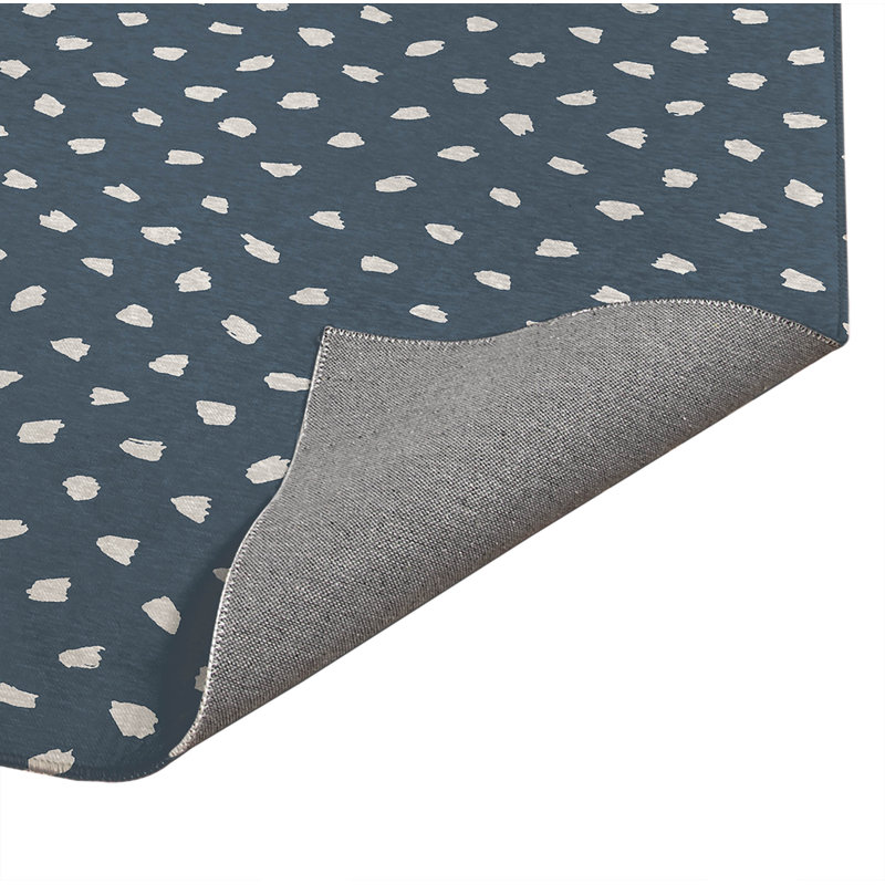 Splat Point Chimi Indoor Doormat, Bleu, L 60 po x L 84 po