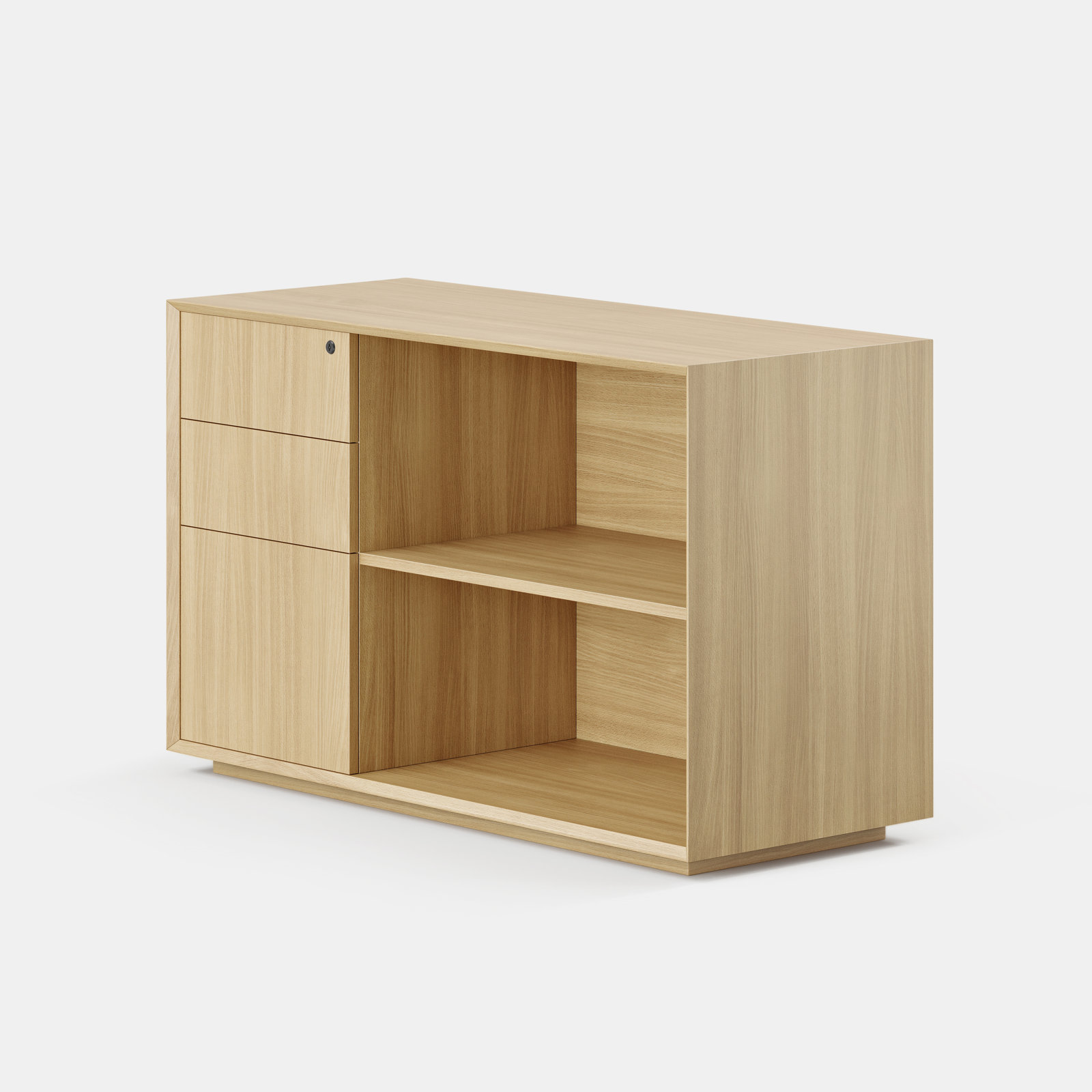 Credenza, Woodgrain, Left