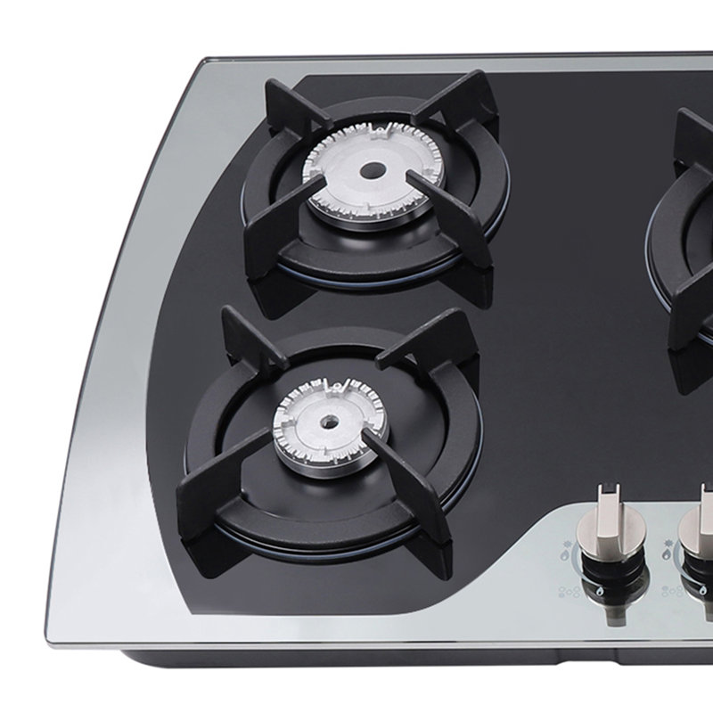 Plaque de cuisson au gaz 35,4 po en acier inoxydable avec 5 brûleurs