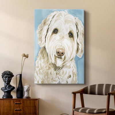 Labradoodle I -Custom Wrapped Gallery Cavas
