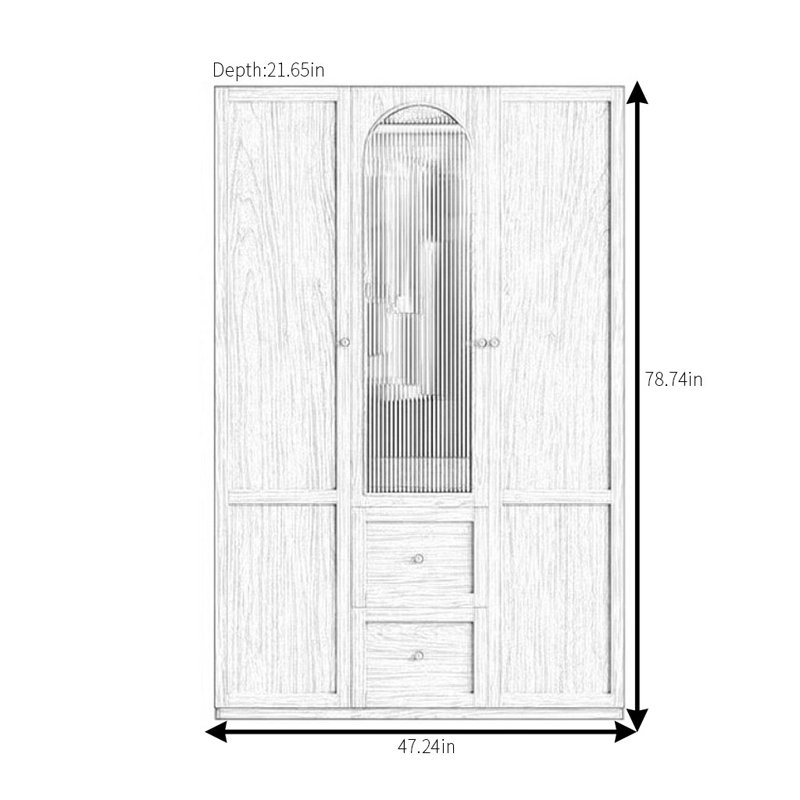 American Style Wooden Wardrobe