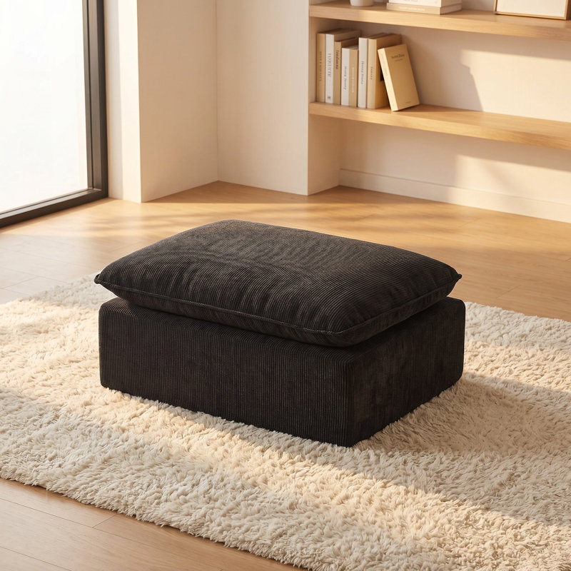 Canapé en nuage librement combiné, canapé en velours côtelé confortable pour appartements modernes, 1 seat
