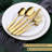 Golden Silverware Set