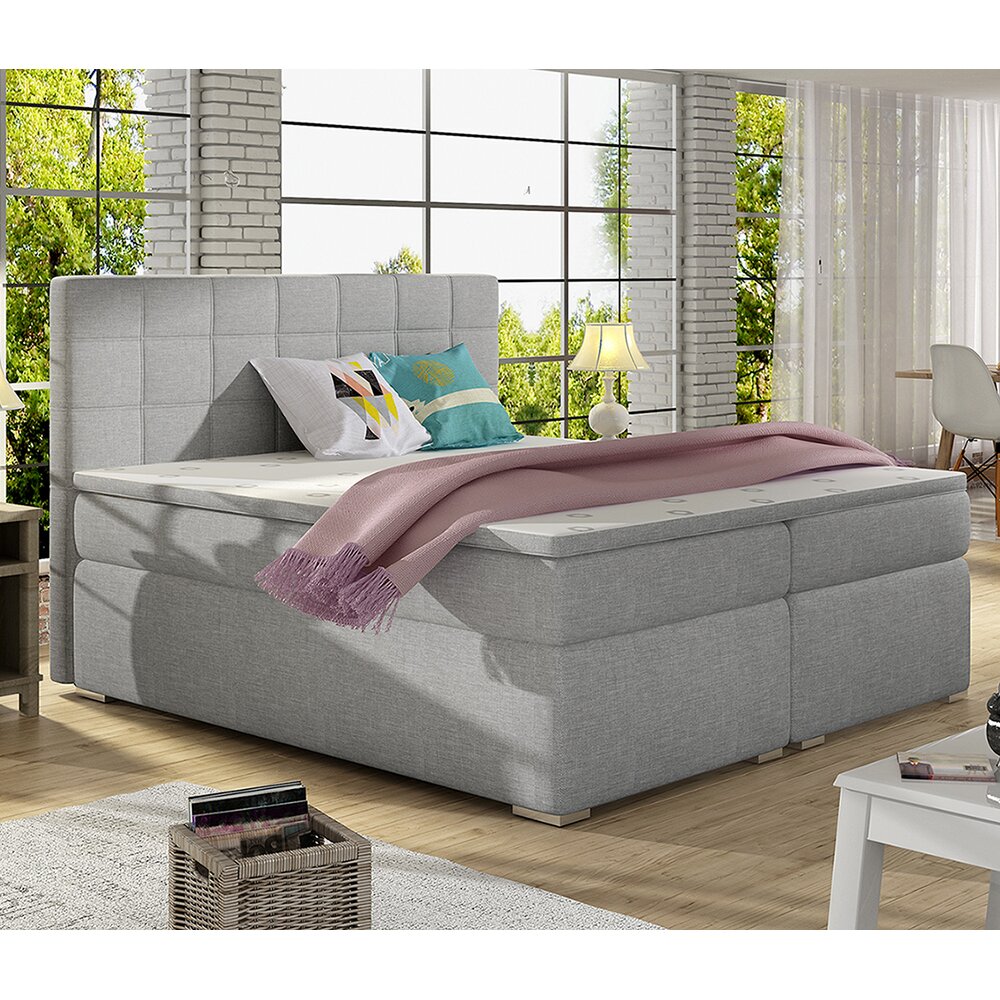 Boxspringbett Dougan mit Topper und Bettkasten