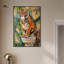 Toile de tigre, art de la salle de bain jungle par Art Remedy-107432487-107432494