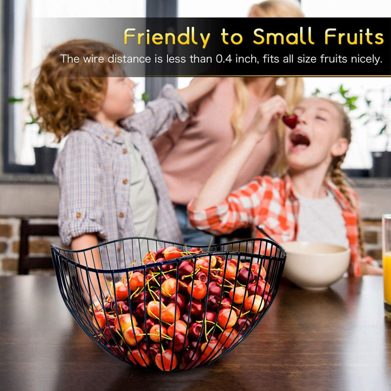 Panier à fruits pour bol de service, Noir