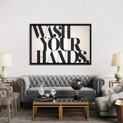 «Wash Your Hands», reproduction sur toile