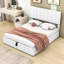 Lit plateforme tapissier avec rangement robuste Laurissa