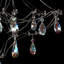 Lustre en cristal moderne, suspension en cristal