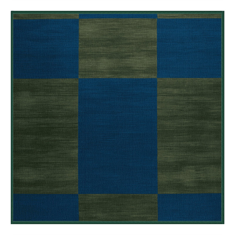 Tapis botanique lavable à la machine, Carré 8 pi