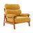 Mid-Century Accent Chair With Solid Wood Frame And Removable Cushions-1094629337