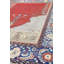 Tapis unique rouge / bleu / beige 9 pi 5 po x 13 pi 1 po