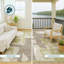 Tapis géométrique intérieur / extérieur lavable à la machine Chantille ACN2605-548965072-548965076