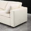 Canapé modulaire 3 pièces beige, tissu chenille avec sièges reconfigurables et structure modulaire, revêtement, réglable pour un confort personnalisé
