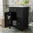 24-Inch Bathroom Vanity With Ceramic Sink, 1 Soft Close Door, 2 Soft Close Drawers, And Double Storage Racks On The Door-743393642