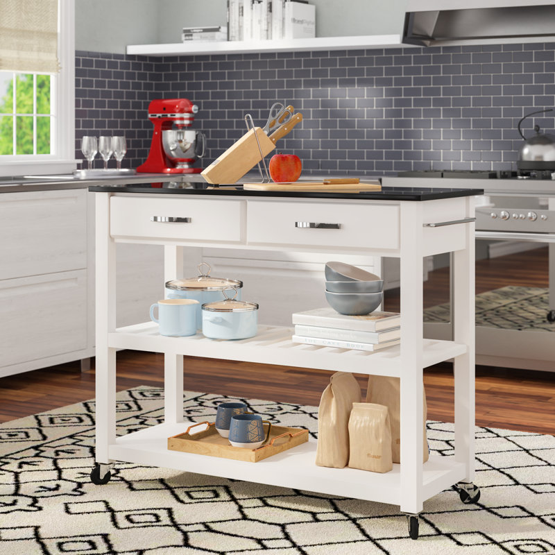 Cary 43 " W Kitchen Island, White