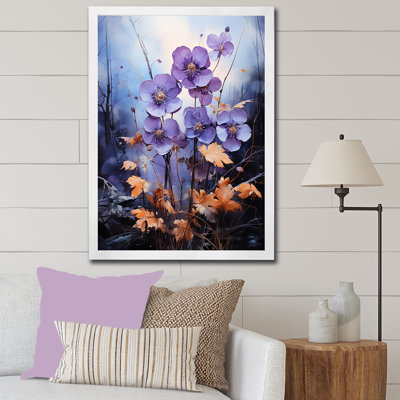 «Mute Tone Violets Merge» avec des paysages surréels sur toile