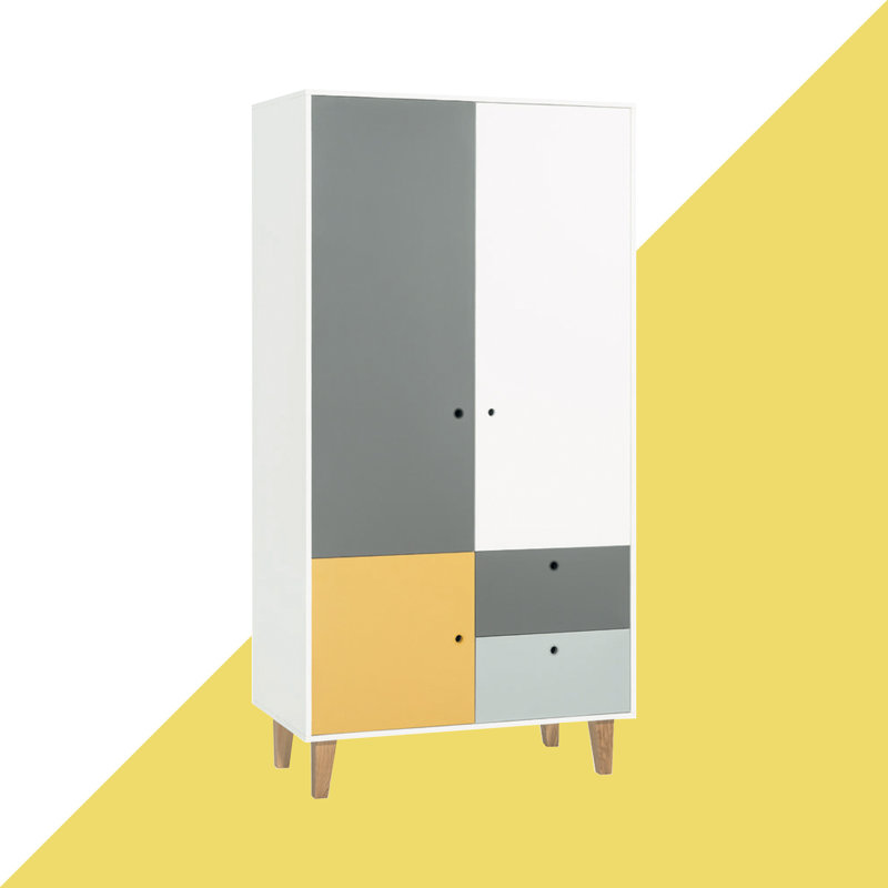 Aleana 2 Door Wardrobe, Saffron