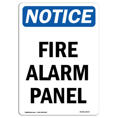 Fire Alarm Panel Sign