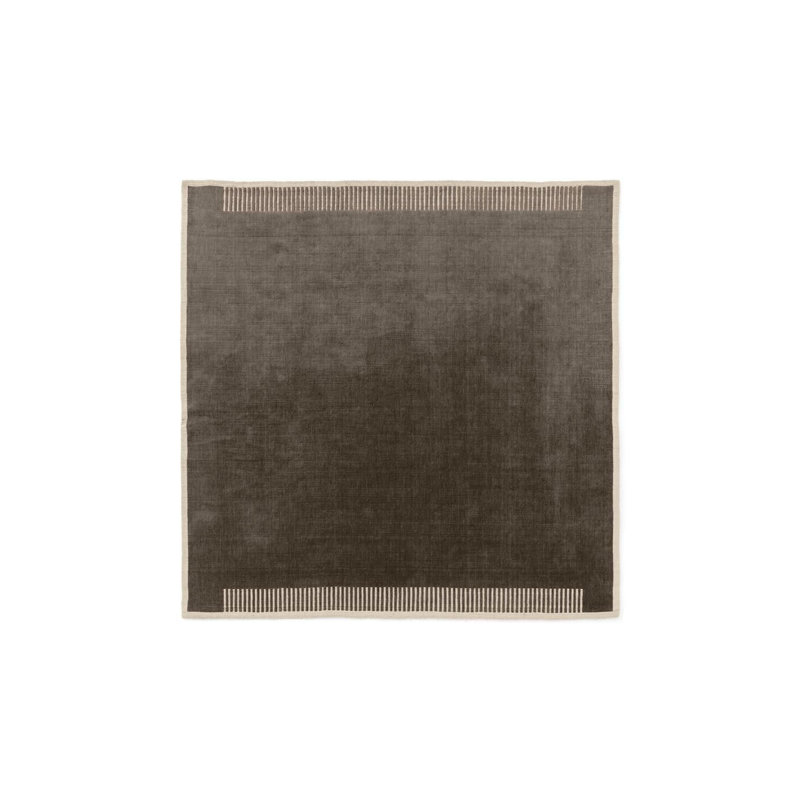 Duomo Hand Loomed Area Rug in Marble Gray, Square 8'10"