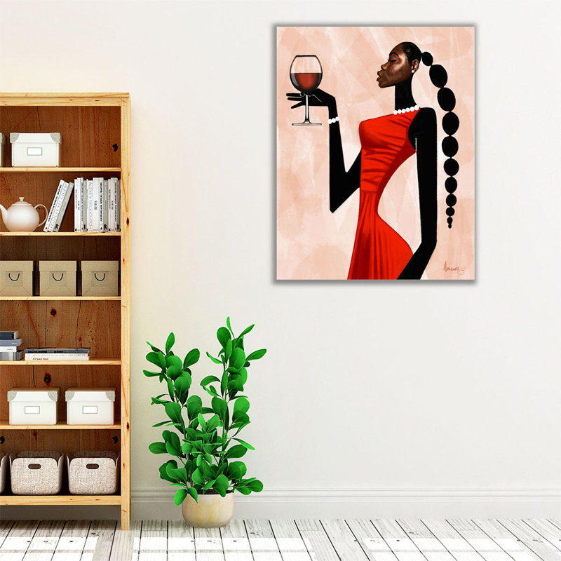 Toast-Woman - reproduction d'art sur toile, H 20 po x l 16 po