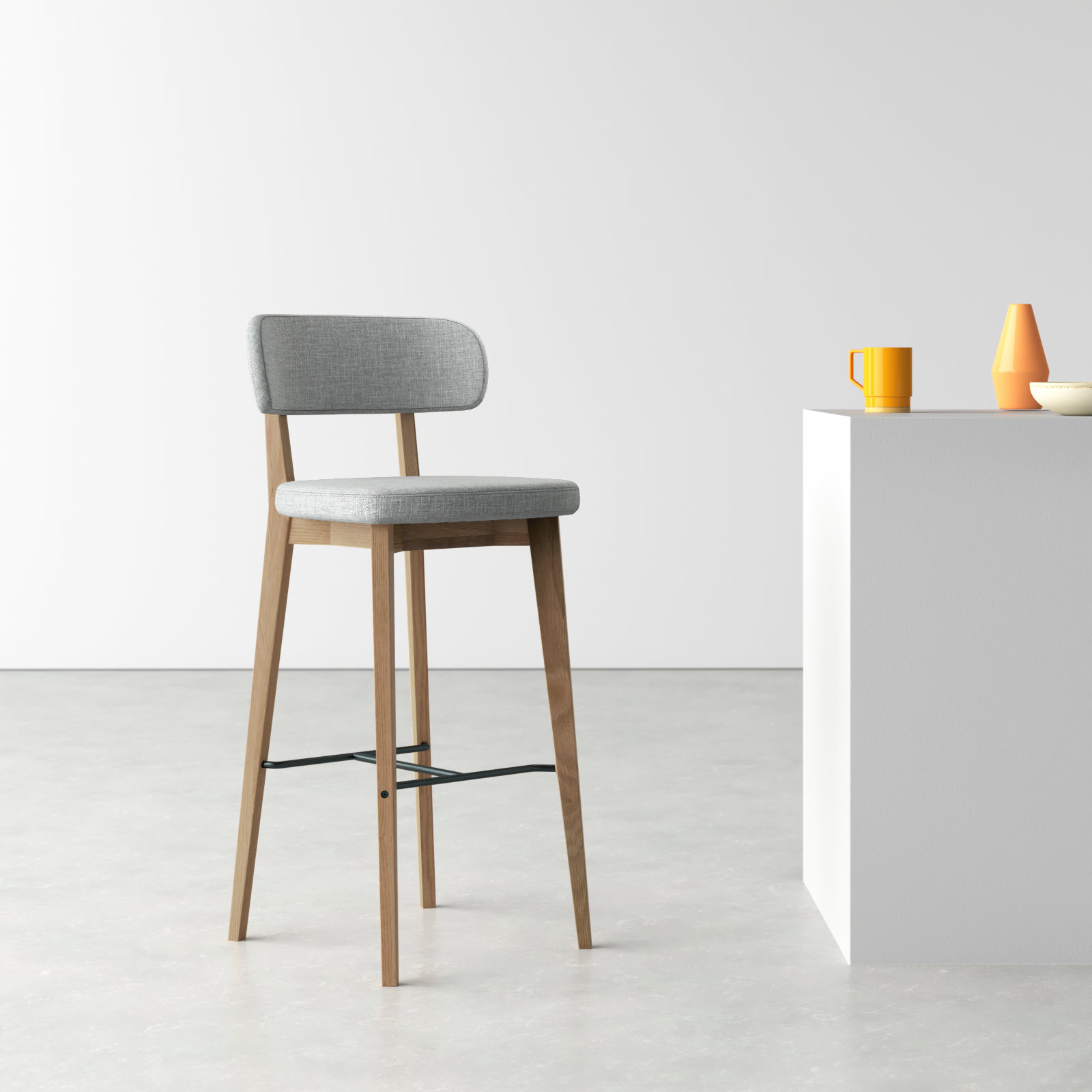 Mads Bar and Counter Stool, Bar Stool (25.5" Seat Height)