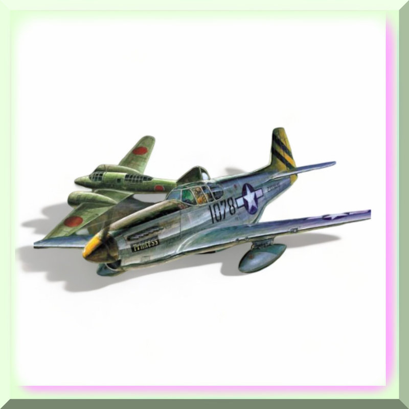 P-51C Warbird Model Kit 1/72 Scale