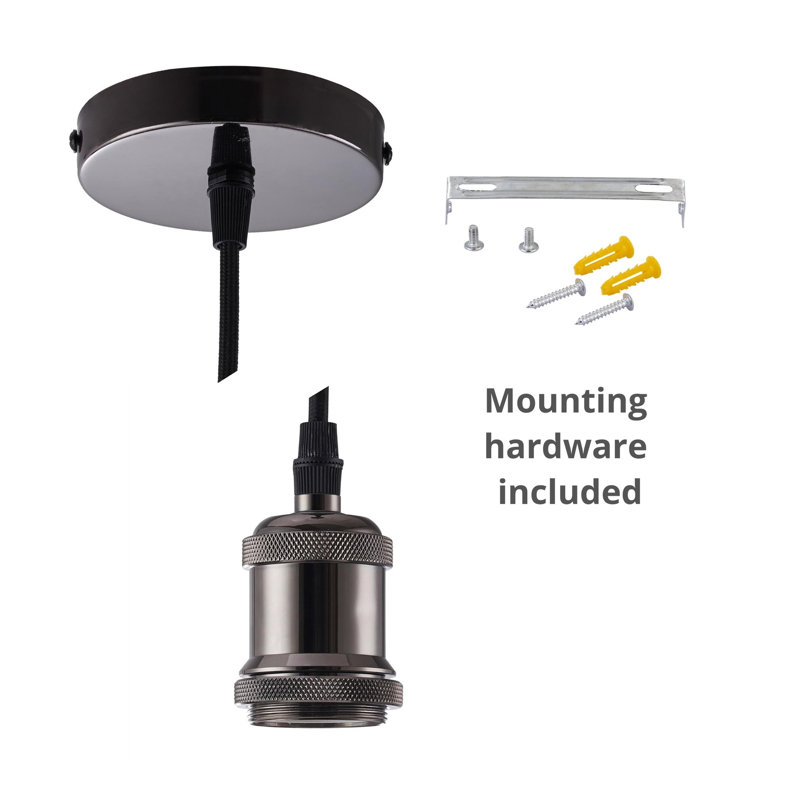 Cardenas 1 - Light Single Pendant, Black Pearl