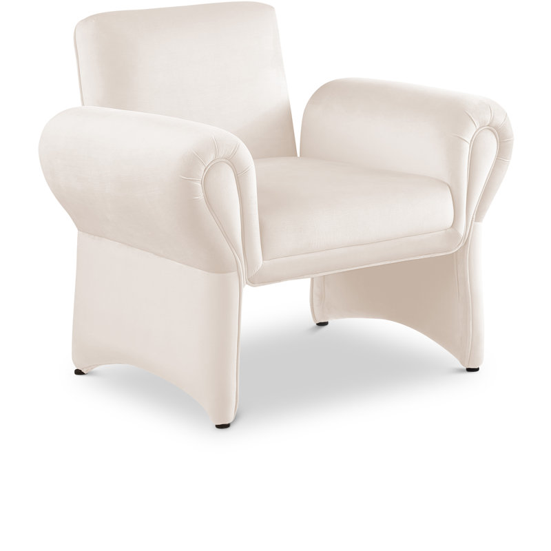 Fleurette 36.5 Wide, Cream Velvet