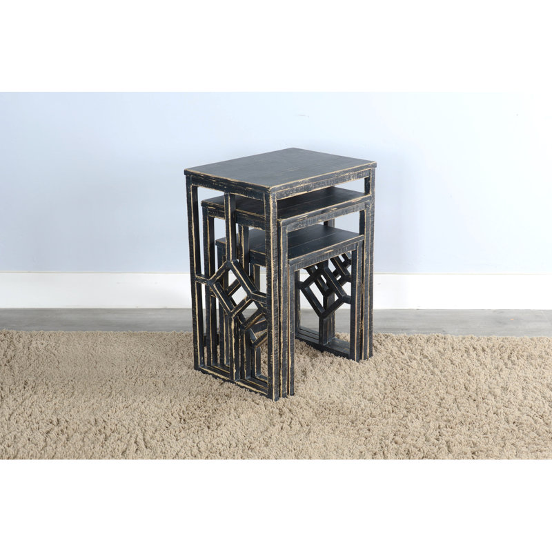 3 - Piece Living Room Table Set, Black Sand