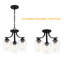 Plafonnier semi-encastré 3 lumières 15,5 po Arbra-817546868-817546869