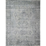 Hand Knotted Wool Oriental Area Rug in Gray/Charcoal