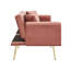 174cm Velvet Convertible Sofa-233837481