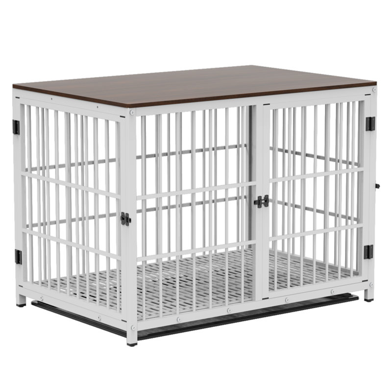 Harriet Furniture Style Crate with 3 Doors, White, 81 cm H x 107.5 cm W x 71.5 cm D