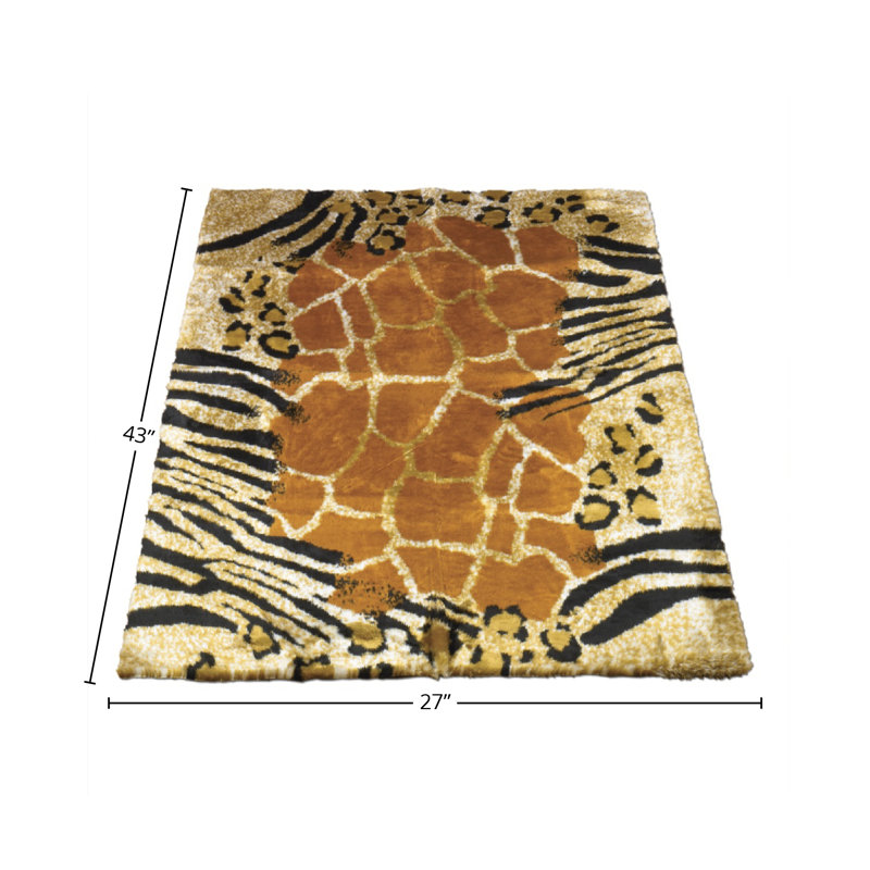 Kenya Safari Washable Area Rug, Novelty 2'3" x 3'8"
