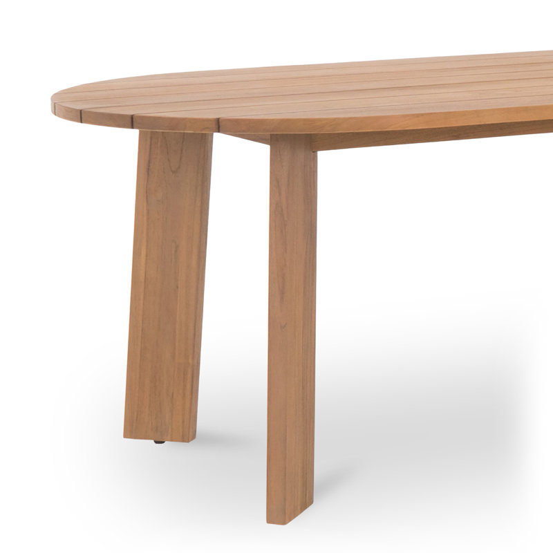 Delta Oval Outdoor Dining Table Natural, Natural