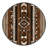 Washable Wolf Inspired Southwestern Area Rug-764019066