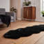 Lehi area rug Table Tufted Sheepskin Black-231353874