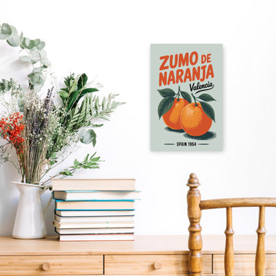 Vintage Valencia Orange Juice by Andreas Magnusson - Wrapped Canvas Print