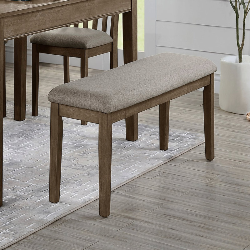 Siège rembourré en tissu 1pc, Brun