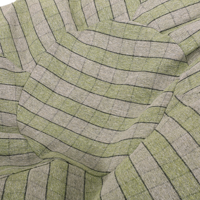 Pouf rond à carreaux 5 pieds, vert