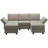 Alyciana U-Shaped Upholstered Sectional Couch Apartment Modular Sofa with Storage Ottoman-1228096509