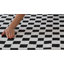 Tapis d'intérieur / à carreaux noir / blanc 8 pi x 10 pi (7 pi 10 po x 10 pi) Branch Branch Rocky-1733457109