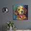  «Wouf Golden Retriever» par Rich Monet, art mural en métal, 24 po x 24 po-1153197327