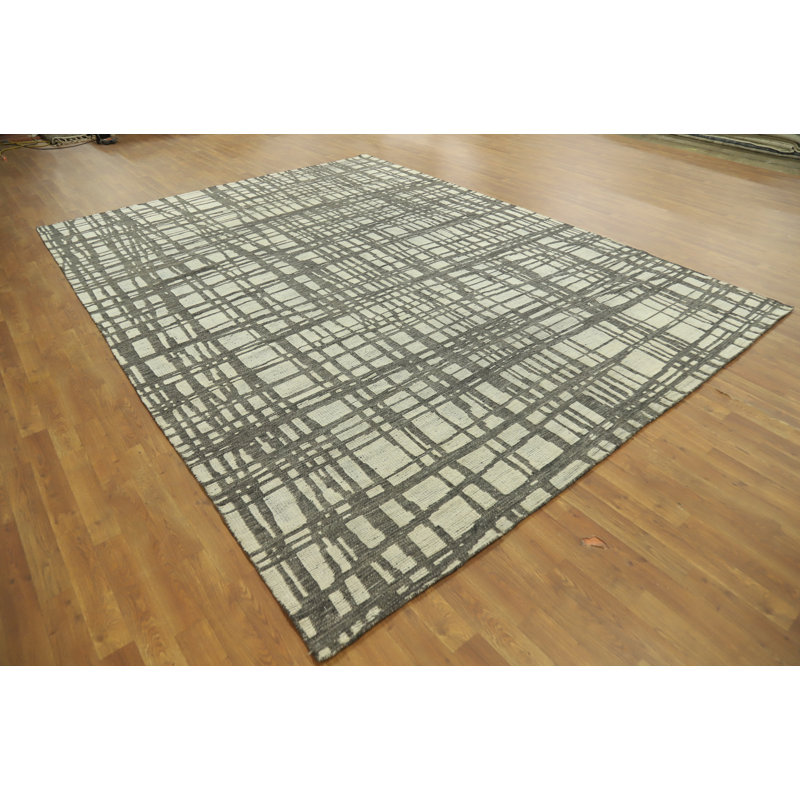 Tapis indien moderne et abstrait 