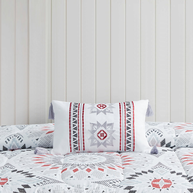 Polyester Percale Geometric Shapes Comforter, King Comforter + 7 Additional Pieces