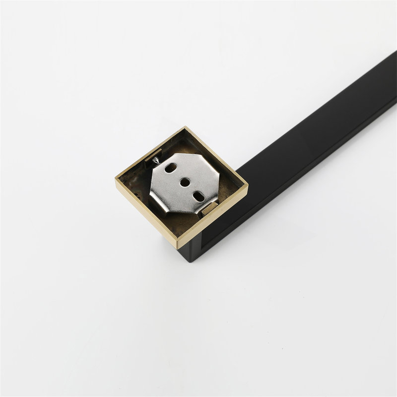 4- Piece Bathroom Hardware Set, Gold/Matte Black